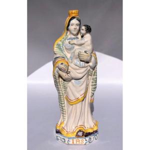 Virgin And Child - Rennaise Manufacture - Brittany