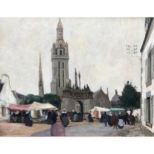 Marché à Pleyben Par Maurice Ménardeau - Bretagne