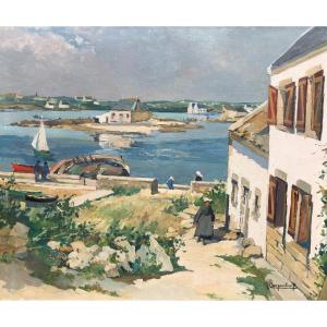 Le Port De Saint Cado Par Renée Carpentier - Bretagne