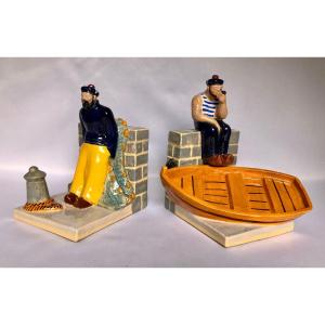 Bookends To Sailors By André Galland - Brittany