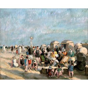 On The Beach In Normandy By Pierre De Belay