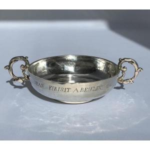 Silver Wedding Cup From Beuzec (finistère), Goldsmith Théodore Tonnelier Paris