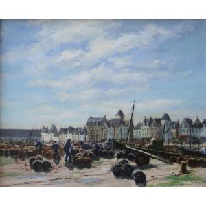 The Port Of Croisic By Maurice Moy, Brittany