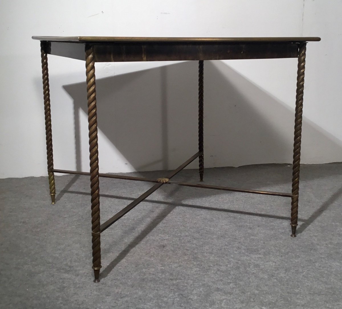 Brass Table 20th Century-photo-3