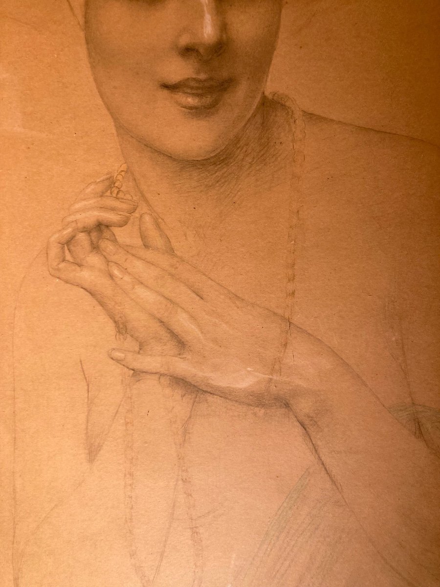 Large Drawing By Gustave Brisgand-photo-2