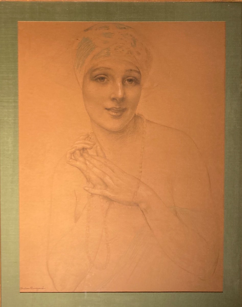 Large Drawing By Gustave Brisgand-photo-5