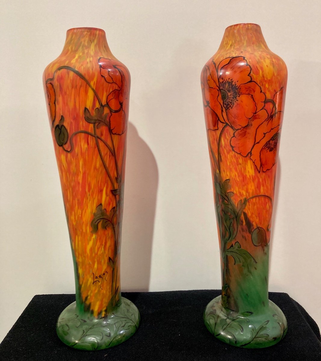 Paire De Vases Legras