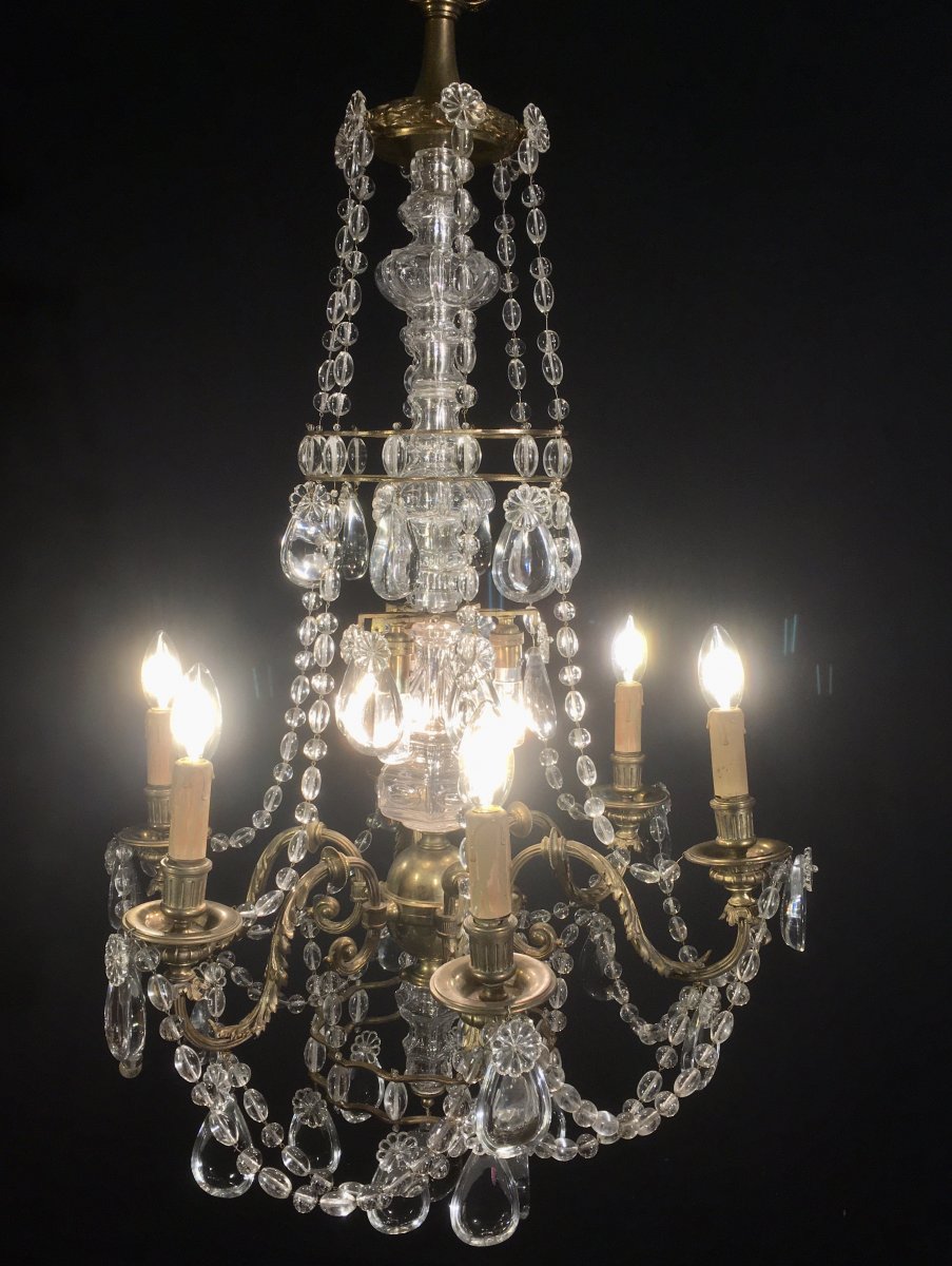 Nine Lights Crystal Chandelier