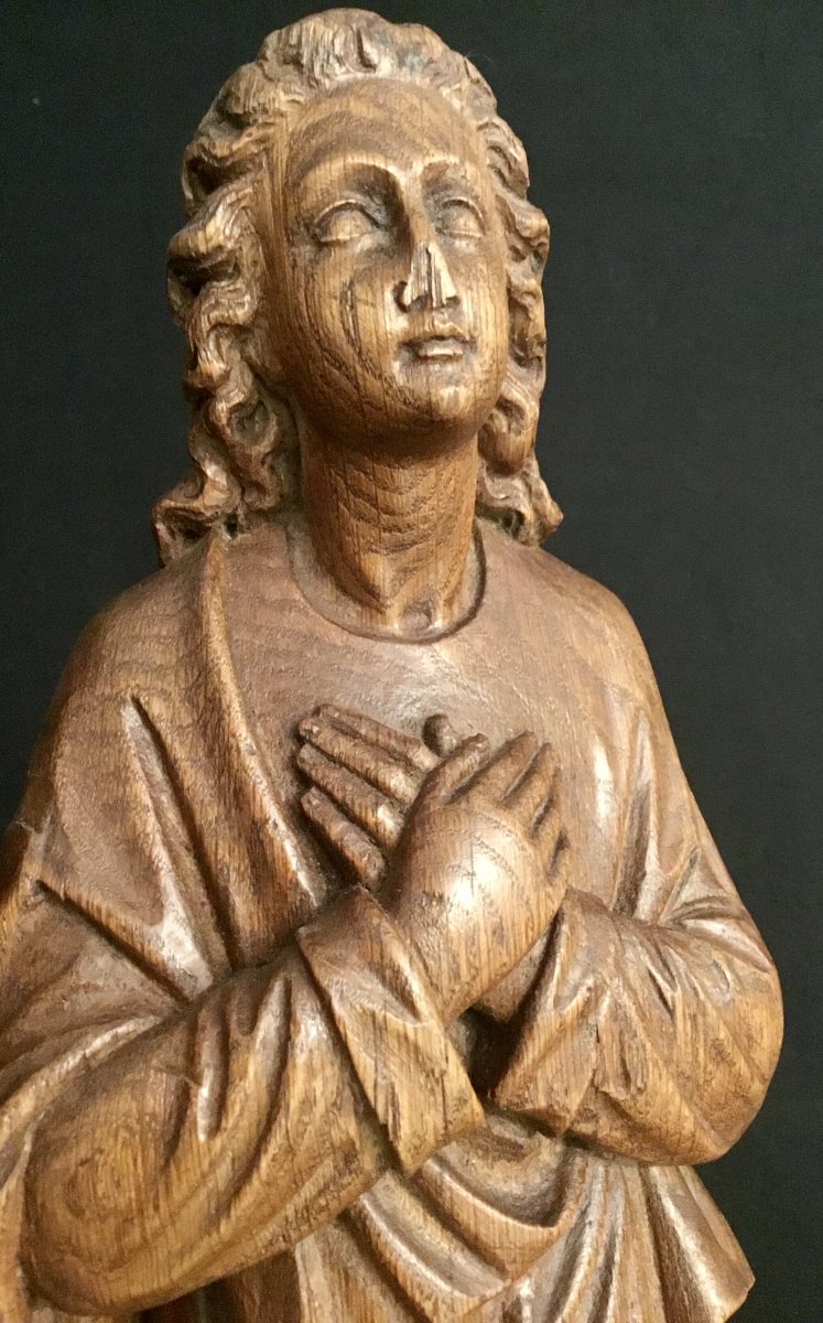 Saint Jean. Sculpture En Chêne -photo-4
