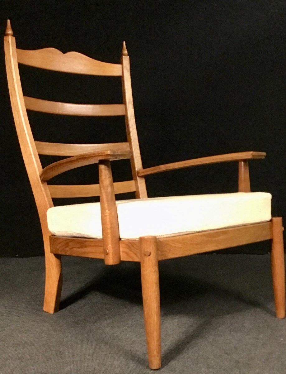 Pair Of Armchairs And Footrest XXth Century-photo-8