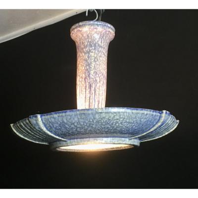 Art Deco Earthenware Ceiling Lamp