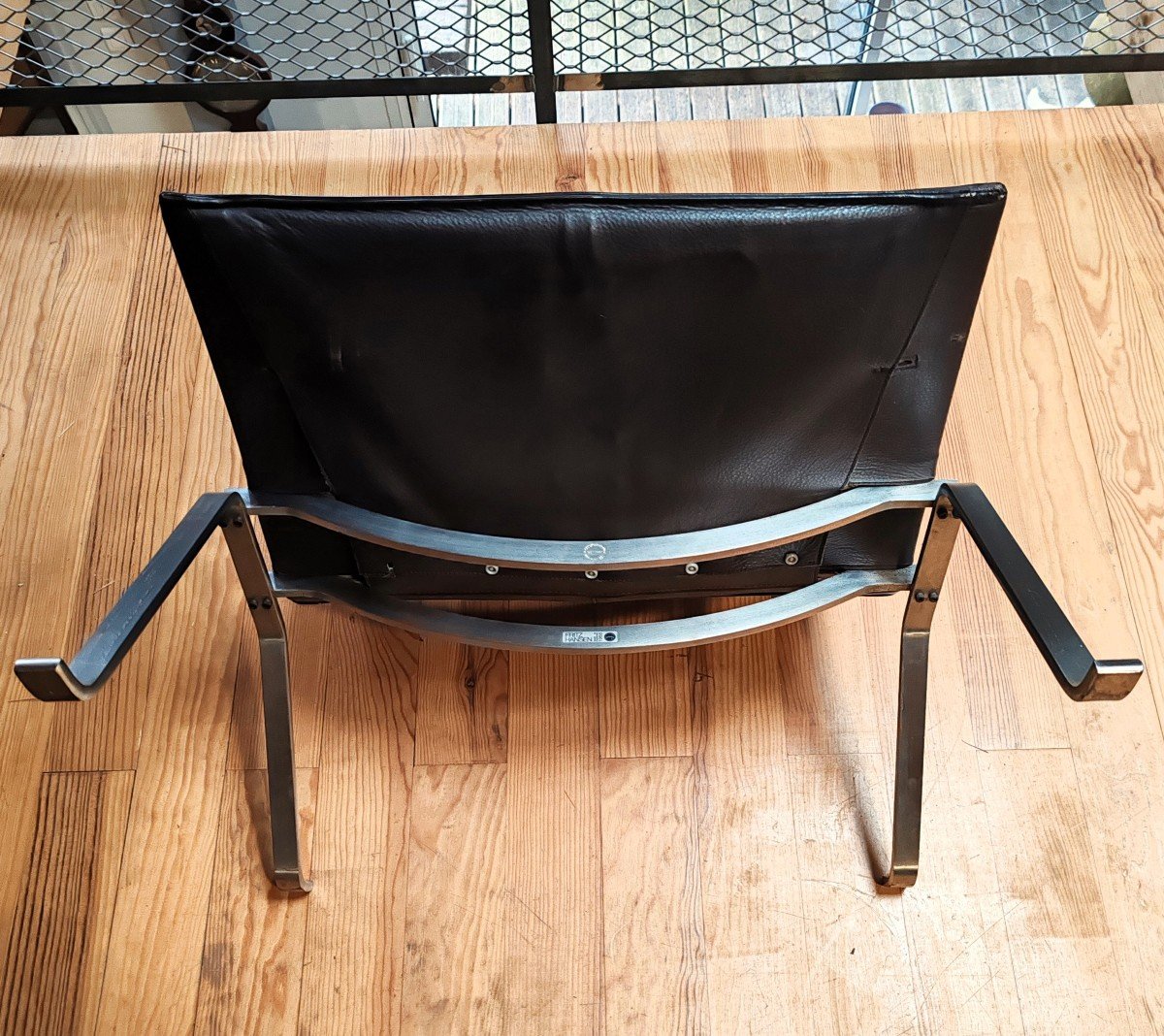 Pair Of Vintage Pk22 Brown Leather Armchairs By Poul Kjærholm For Fritz Hansen Denmark 1980/-photo-7