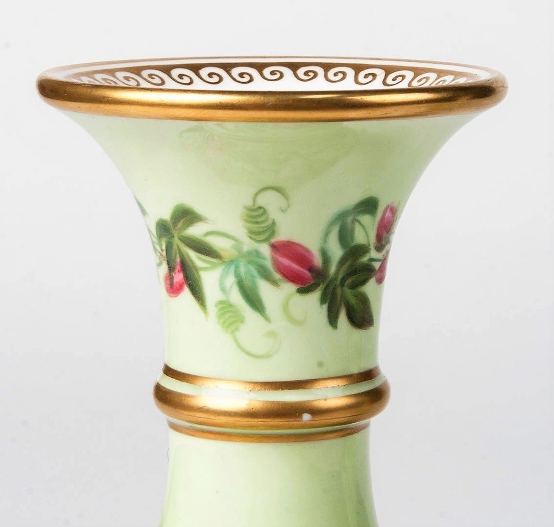 Paire De Vases En Porcelaine De La Marque Anglaise Copeland XIX ème-photo-4