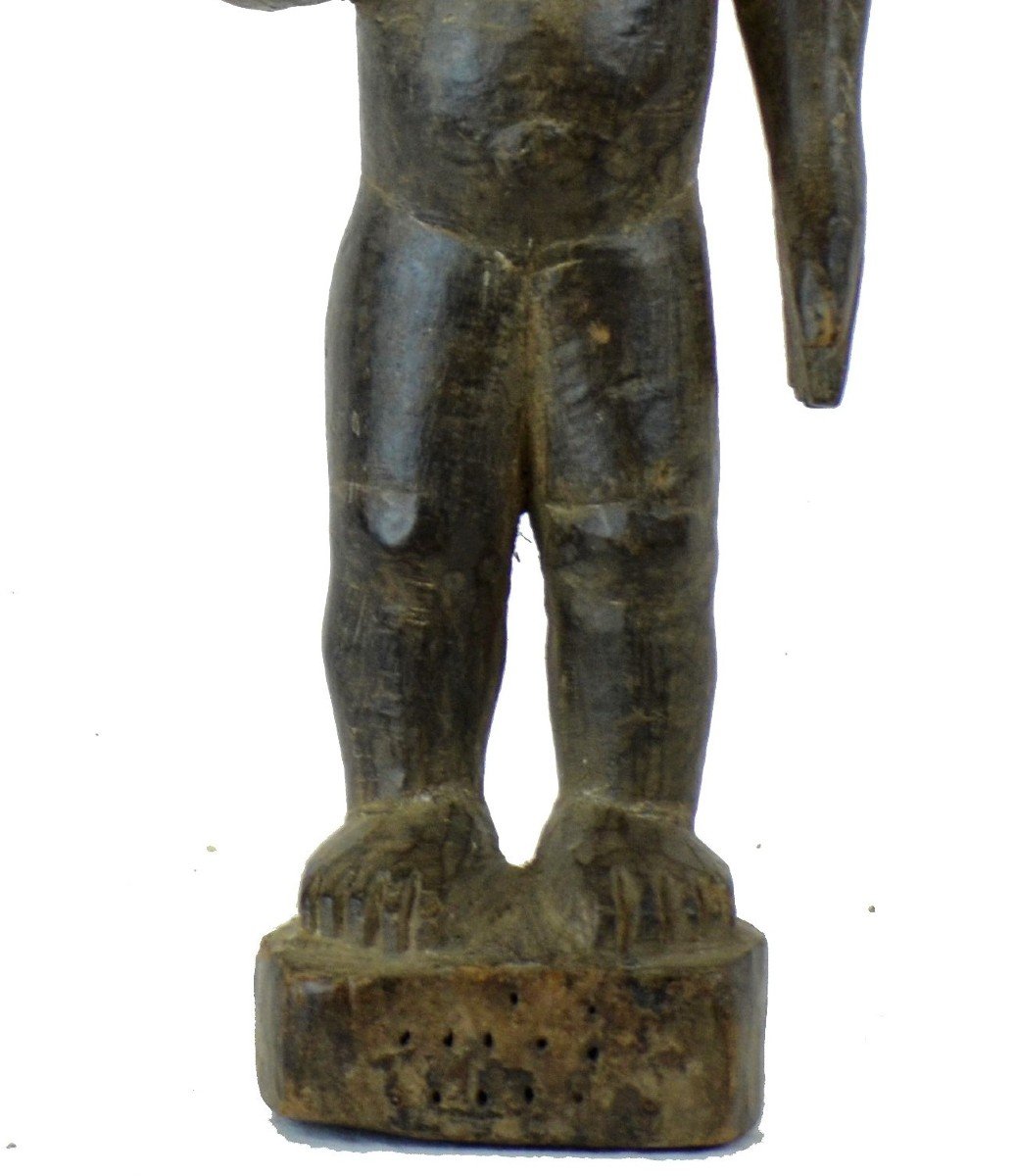 Statuette De Colon Baoulé Bois Burkina Faso Première Moitié XX Siècle-photo-1