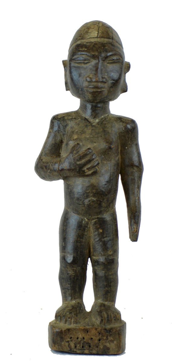 Statuette De Colon Baoulé Bois Burkina Faso Première Moitié XX Siècle