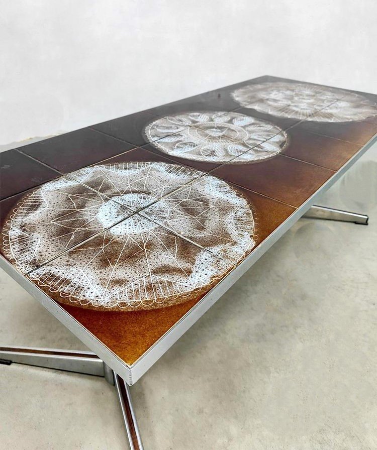 Ceramic Coffee Table By Julien De Covemaeker Known As “juliette Belarti” Year 60/70-photo-2