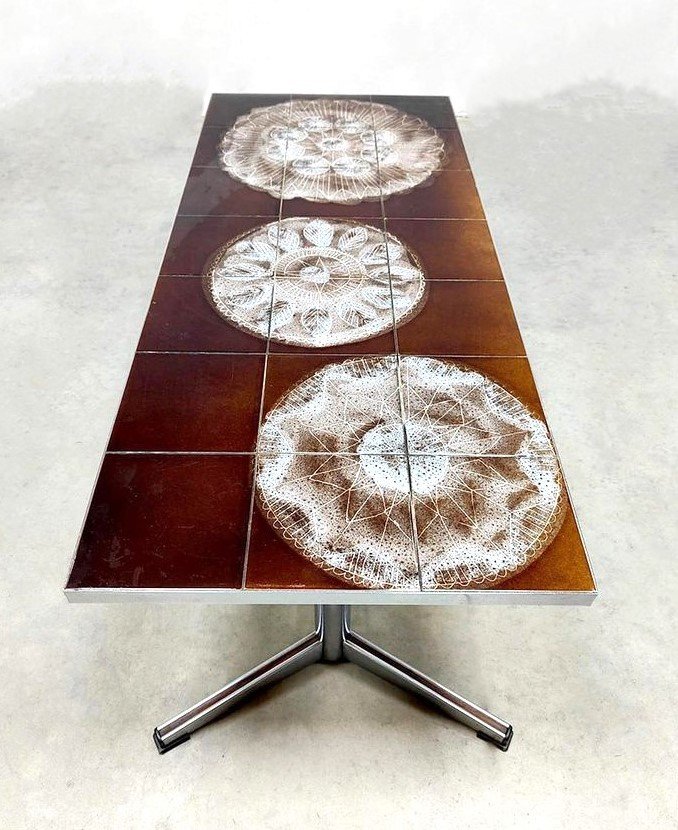 Ceramic Coffee Table By Julien De Covemaeker Known As “juliette Belarti” Year 60/70-photo-3