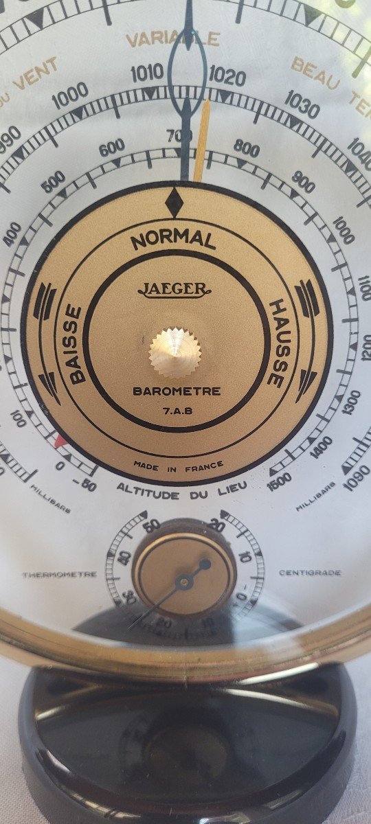 Jaeger : Baromètre Station Météo 1950-photo-2