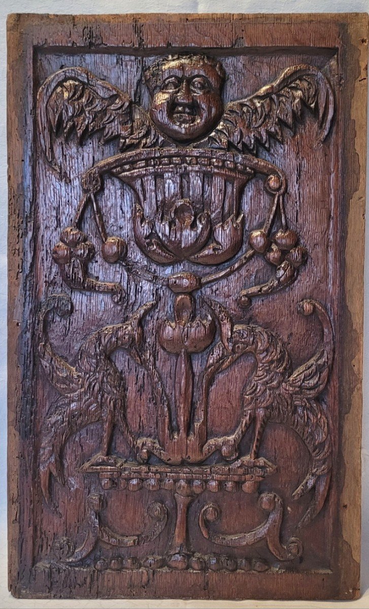 High Period, Carved Wood Panel