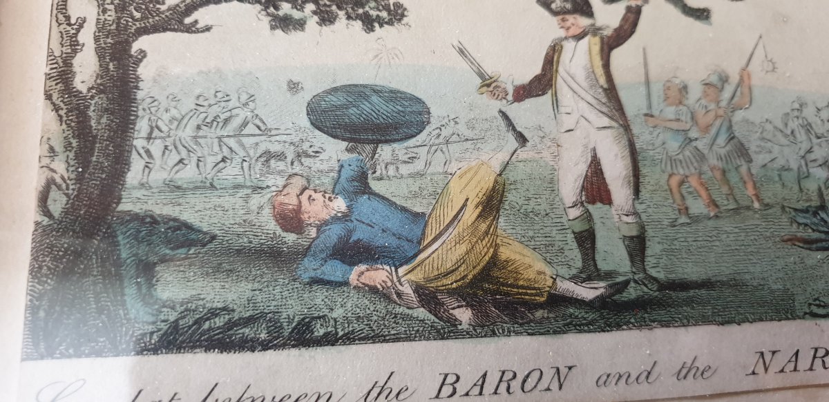 The Baron And The Nareskin , Gravure Colorisée 1793-photo-3