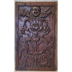 High Period, Carved Wood Panel