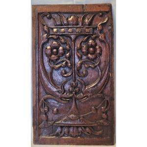 High Period, Carved Wood Panel - 2 -