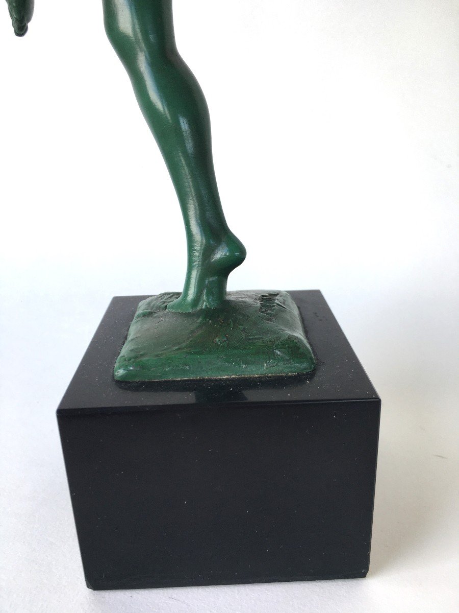 Art Deco Statue Signed Fayral (pierre Le Faguays) Ateliers Max Le Verrier-photo-2