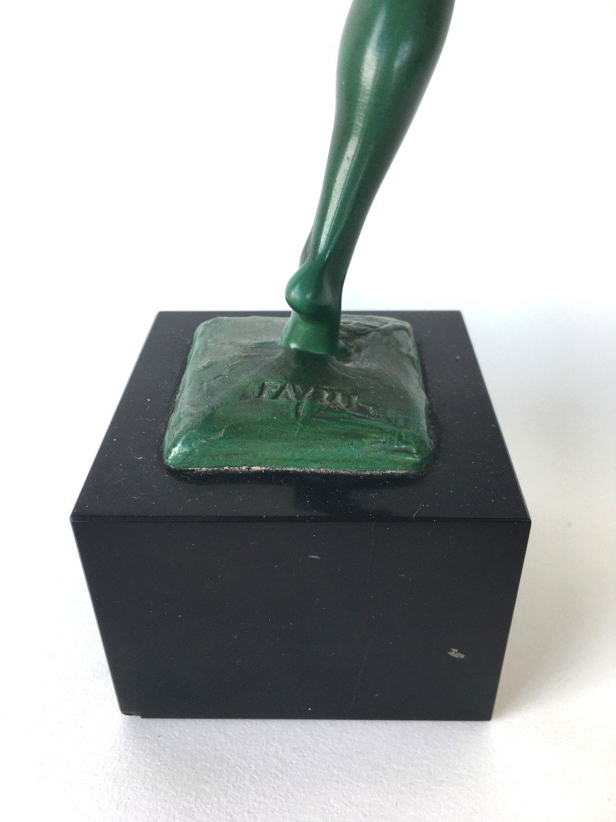 Art Deco Statue Signed Fayral (pierre Le Faguays) Ateliers Max Le Verrier-photo-5