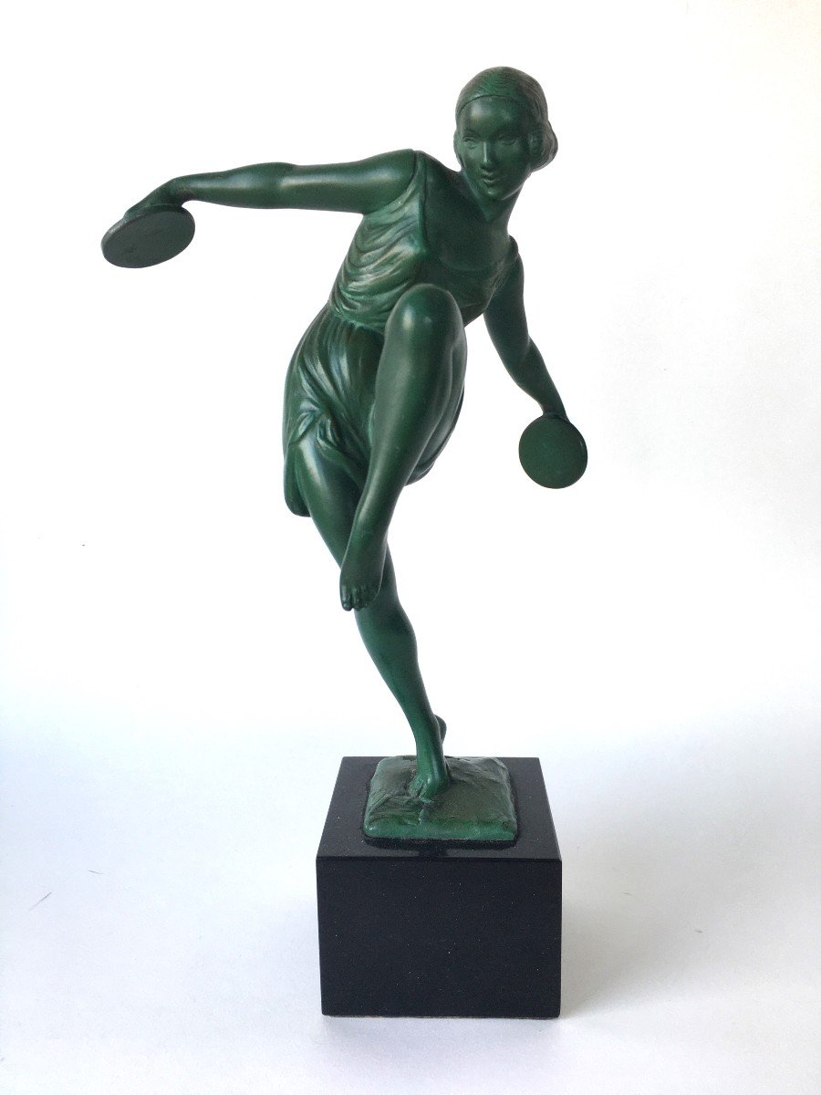 Art Deco Statue Signed Fayral (pierre Le Faguays) Ateliers Max Le Verrier