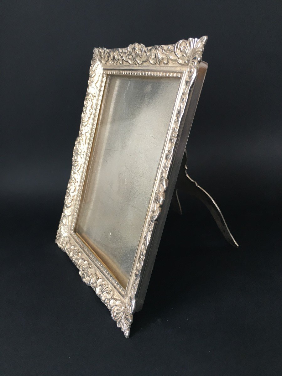 Photo Frame In Silver Bronze Napoleon III Period-photo-3