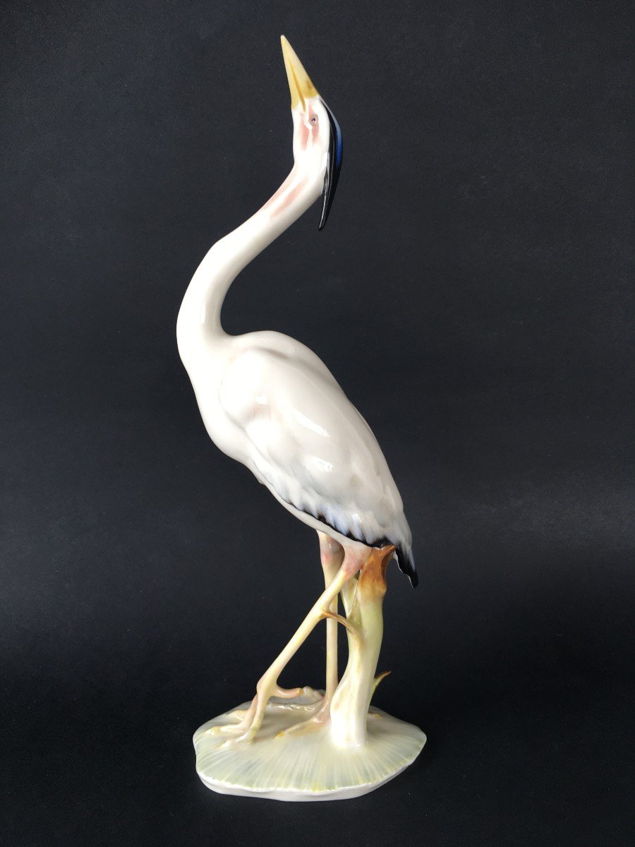 Hutschenreuther Crane Porcelain Bird-photo-2