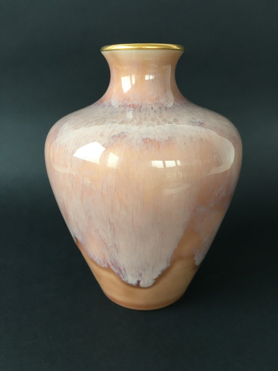 Petit Vase  Flammé Art Nouveau Manufacture Nationale De Sèvres 1902