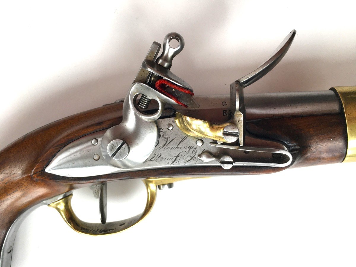 Regulation Pistol Model Year XIII From The Imperial Manufacture Of Maubeuge 1807-photo-3