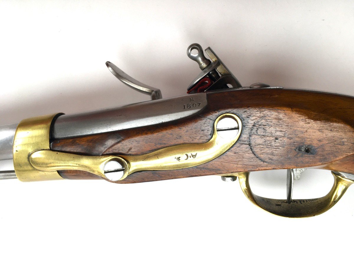 Regulation Pistol Model Year XIII From The Imperial Manufacture Of Maubeuge 1807-photo-4