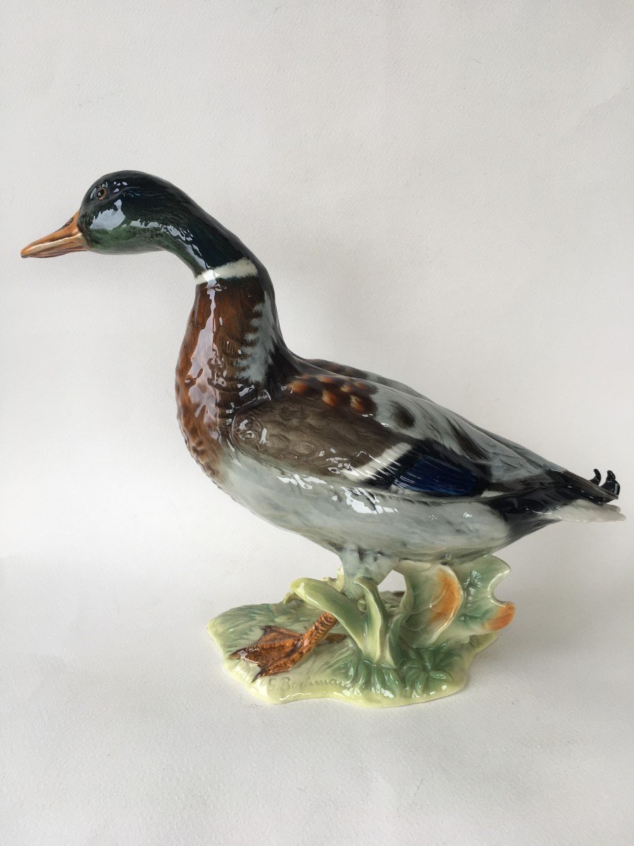 Grand Canard En Porcelaine Allemande Goebel-photo-2