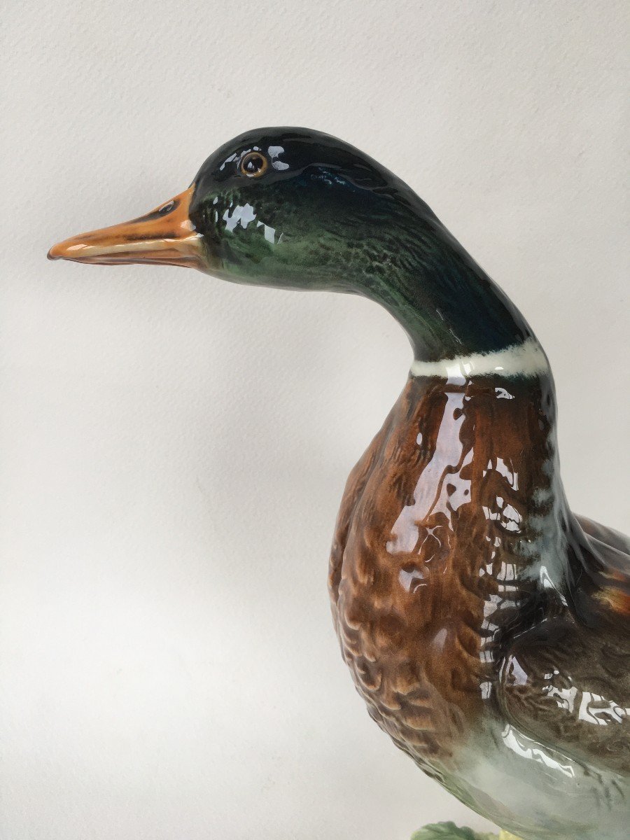 Grand Canard En Porcelaine Allemande Goebel-photo-3