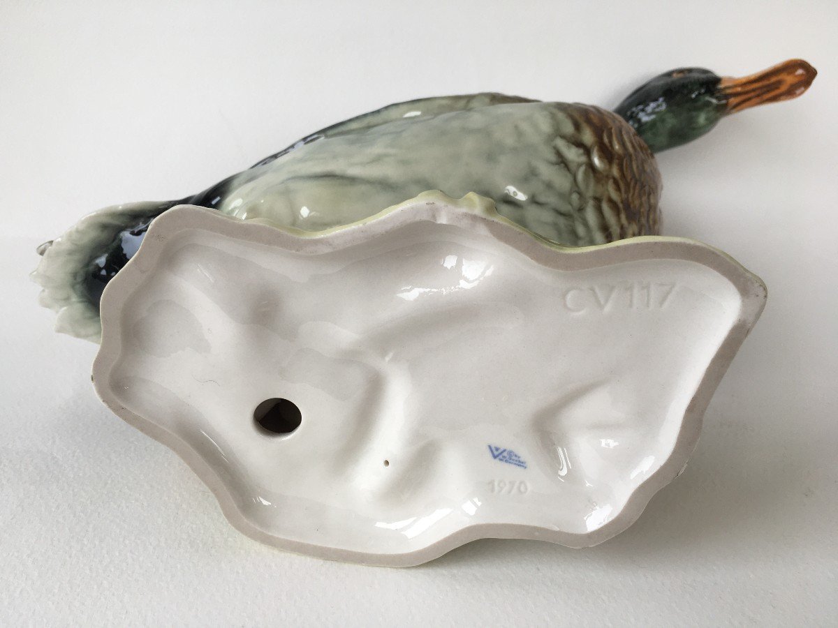 Grand Canard En Porcelaine Allemande Goebel-photo-7