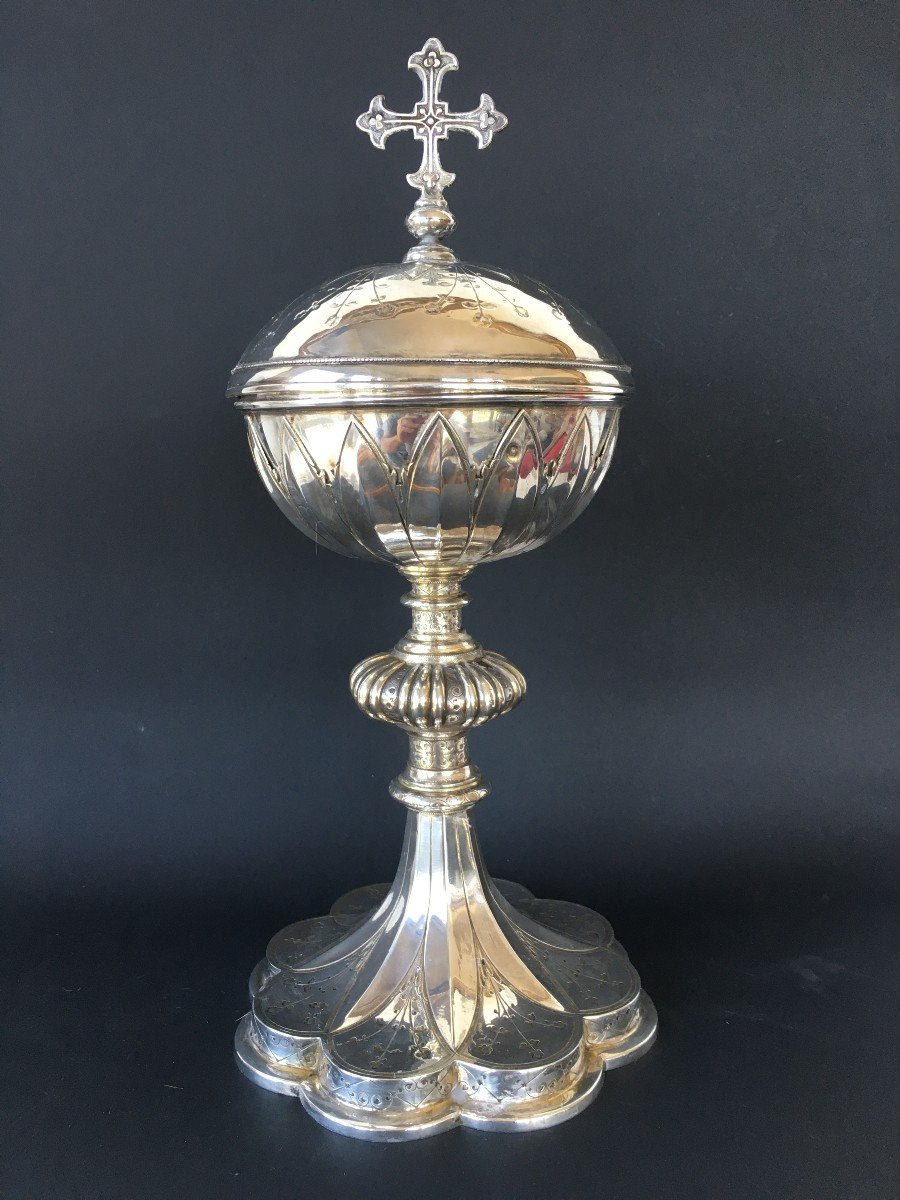 Silver Chalice Ciborium Hallmark Minerva Goldsmith Armand Caillat