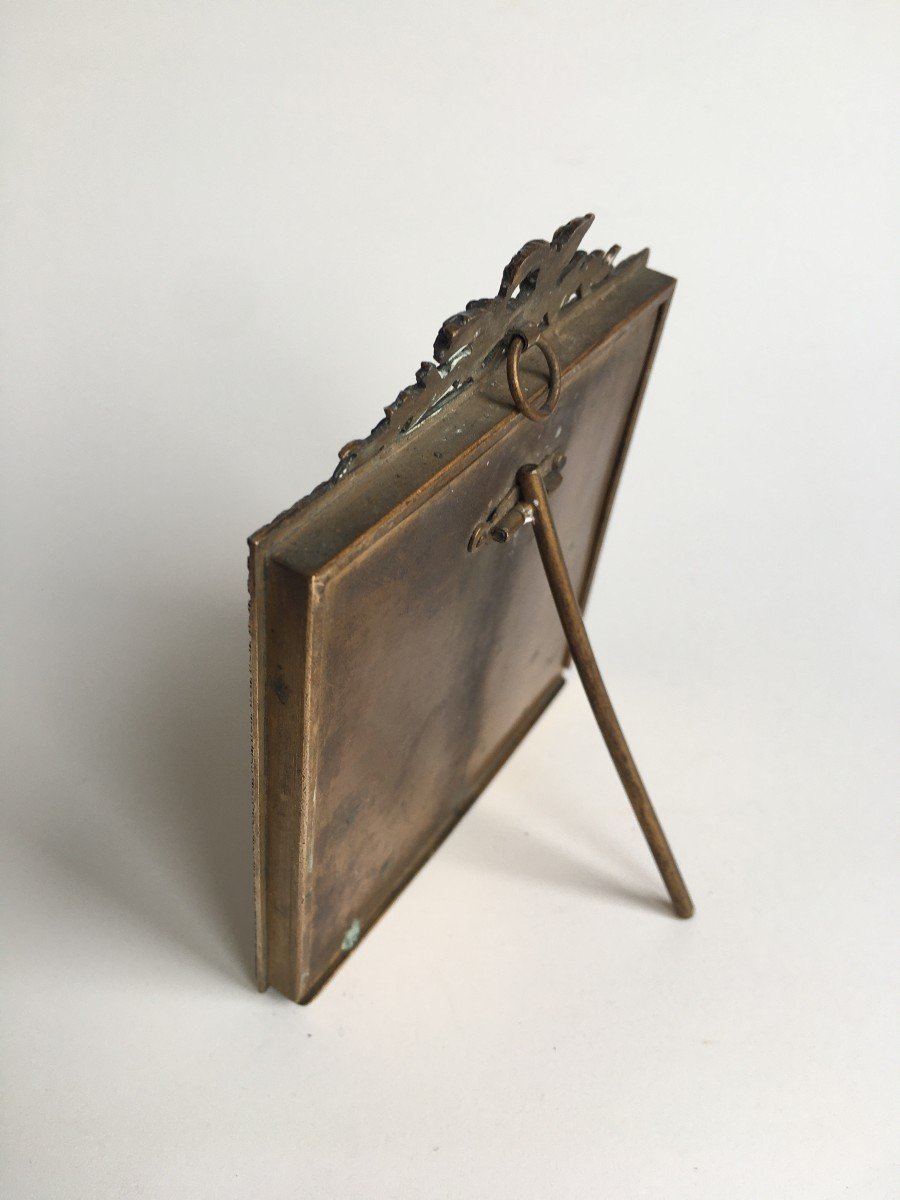 Small Bronze Photo Frame From The Napoleon III Period-photo-2