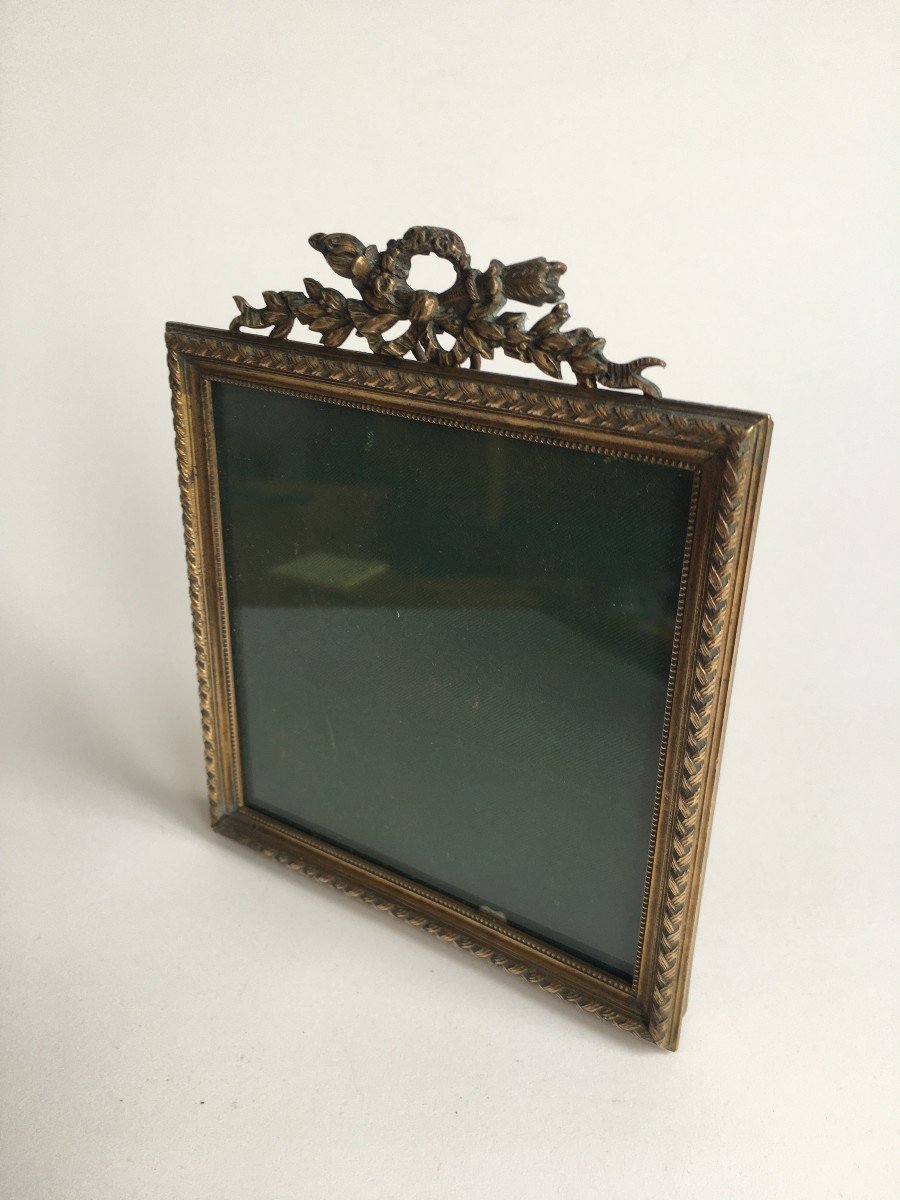 Small Bronze Photo Frame From The Napoleon III Period-photo-3