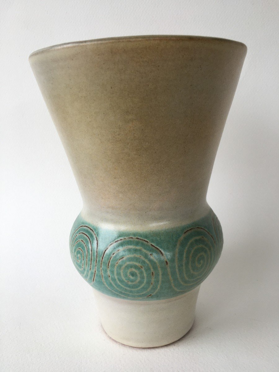 Very Beautiful Vase René Maurel Vallauris 50s-photo-4