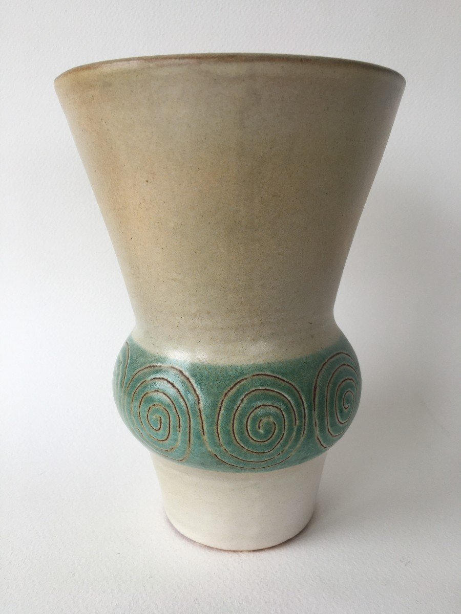 Very Beautiful Vase René Maurel Vallauris 50s