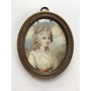 Miniature Portrait De Femme