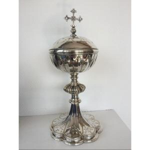 Silver Chalice Ciborium Hallmark Minerva Goldsmith Armand Caillat