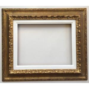 Golden Frame With Reverse Profile 5f Format For 35x27cm Painting