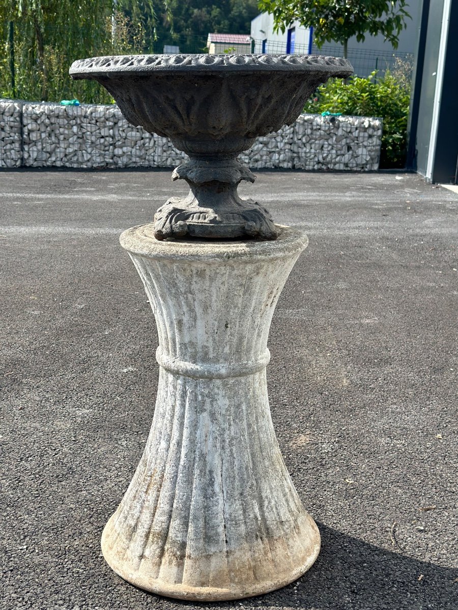 Paire De Vase En Fonte 18 Eme-photo-3