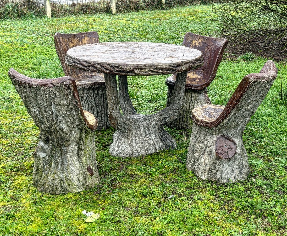 Salon De Jardin Faux Bois Béton 