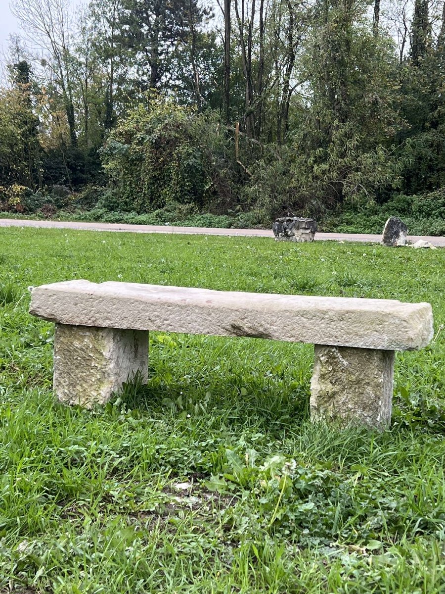 Stone Garden Bench -photo-2