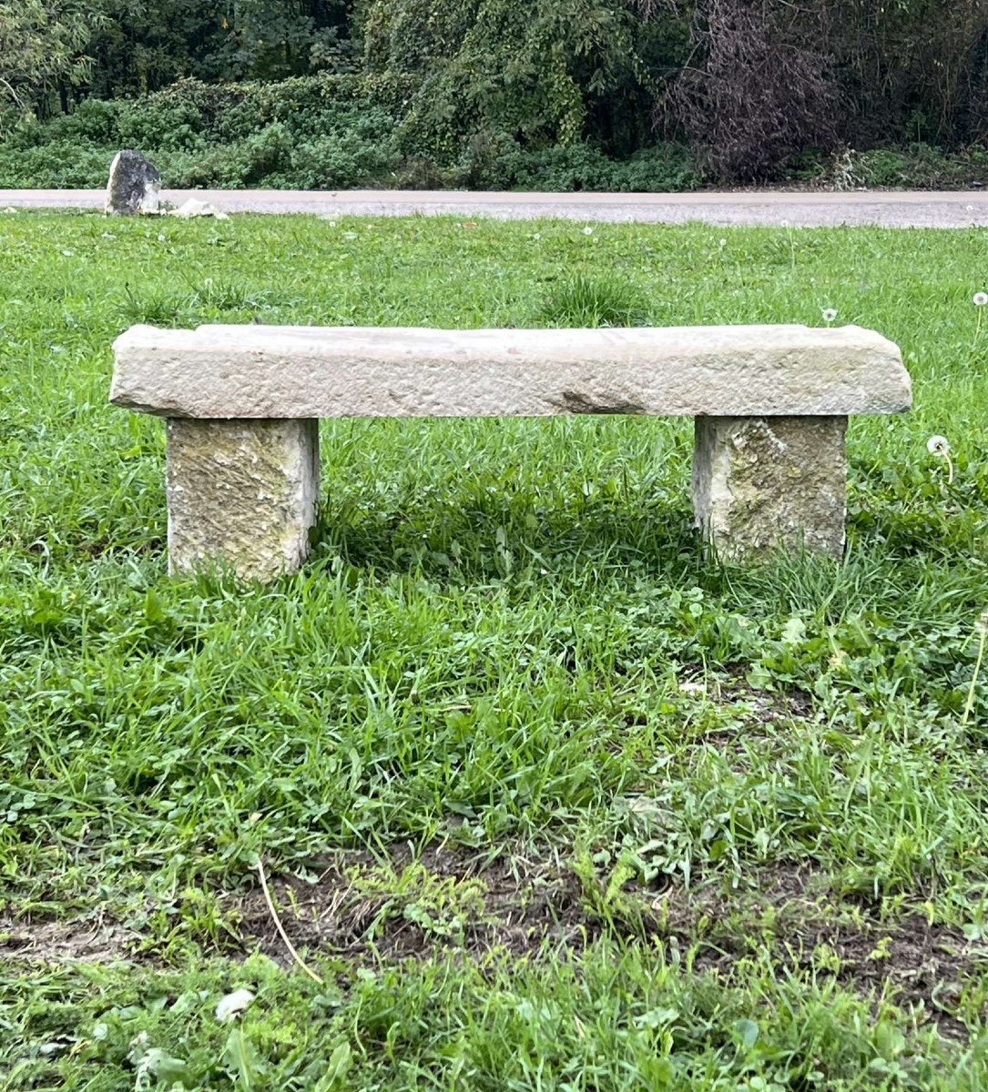 Stone Garden Bench 