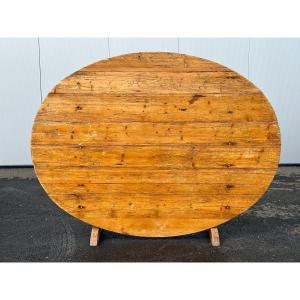 Rare Grande Table De Vigneron 2 Mètre De Long 